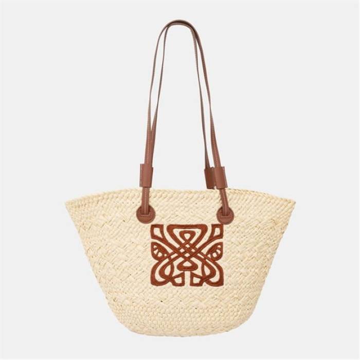 Biba 【 Straw Beach Bag Women Tan 】 バッグ レディース