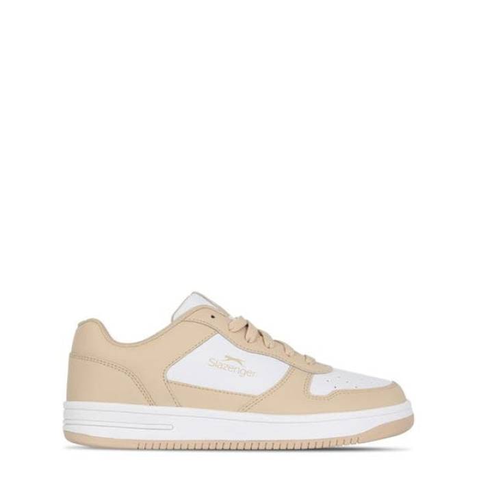 Slazenger 【 Tower Low Trainers Juniors Kids Cream/White 】 シューズ スニーカー ジュニア キッズ クリーム 白色 ホワイト