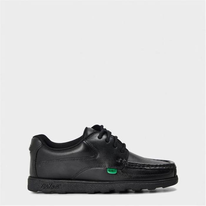 キッカーズ Kickers 【 Kids\u0027 Moc Toe Formal Shoes Kids Black 】 フォーマル シューズ 運動すること靴 お坊っちゃん キッズ 黒いこと 黒いこと