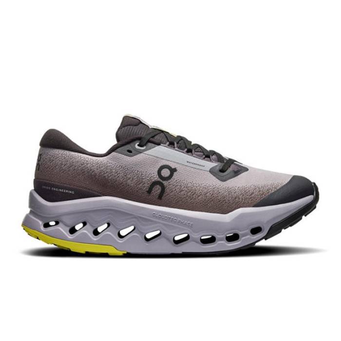 オン On 【 Cloudsurf Off-Road Trail Running Shoes Women Black Lilac 】 シューズ 運動すること靴 レディース 黒いこと 黒いこと