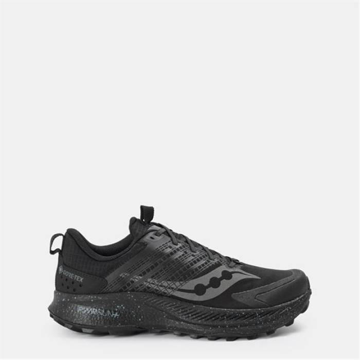 サッカニー Saucony 【 Ride Off-Road Trail Running Shoes Men Triple Black 】 シューズ 運動すること靴 メンズ 黒いこと 黒いこと