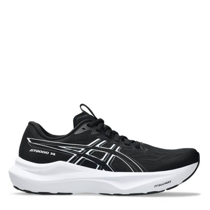 アシックス Asics 【 Gt-2000 14 Road Running Shoes Womens Women Black/White 】 シューズ 運動靴 レディース レディース 黒色 ブラック 白色 ホワイト