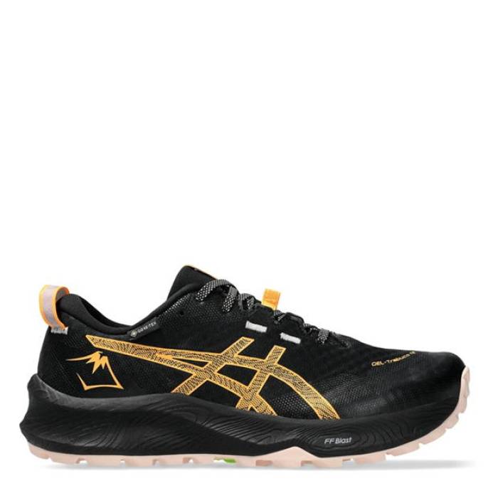 アシックス Asics 【 Gel-Trabuco 12 Gtx Women\u0027s Trail Running Shoes Women Black/Orange 】 レディース シューズ 運動すること靴 レディース 黒いこと 黒いこと orange 橙・オレンジ色