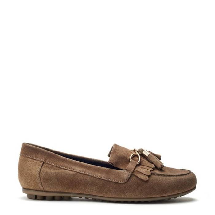 Moda In Pelle 【 Essana Loafer Women Beige 】 ローファー シューズ レディース ベージュ