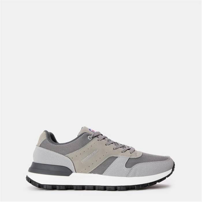 ランブレッタ Lambretta 【 Echo Court Trainers Men Light Grey 】 厚地の外套 シューズ スニーカー メンズ 薄墨色 薄墨色