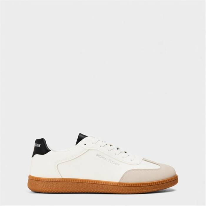 Penguin 【 Salsa Court Trainers Men White 】 厚地の外套 シューズ スニーカー メンズ 白いこと 白いこと