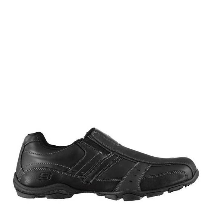 スケッチャーズ Skechers 【 Marter Casual Slip On Shoes Mens Men Black 】 カジュアル シューズ 運動靴 メンズ メンズ 黒色 ブラック｜スニケス