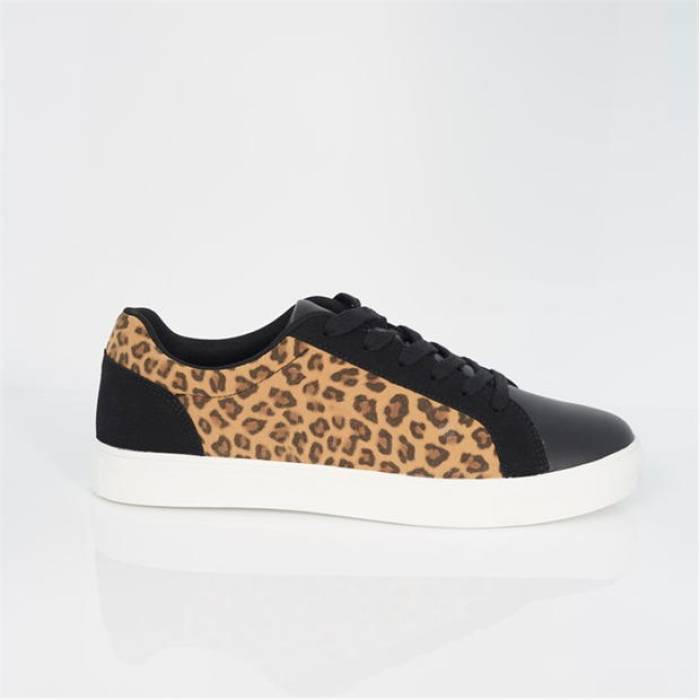 ブレイブソウル Brave Soul 【 Mens Leopard Print Trainers Men Black / Leopard 】 メンズ ヒョウ柄 レオパード シューズ スニーカー メンズ 黒色 ブラック ヒョウ柄 レオパード