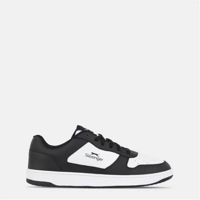 Slazenger 【 Tower Low Trainers Mens Men Black/White 】 シューズ スニーカー メンズ メンズ 黒色 ブラック 白色 ホワイト