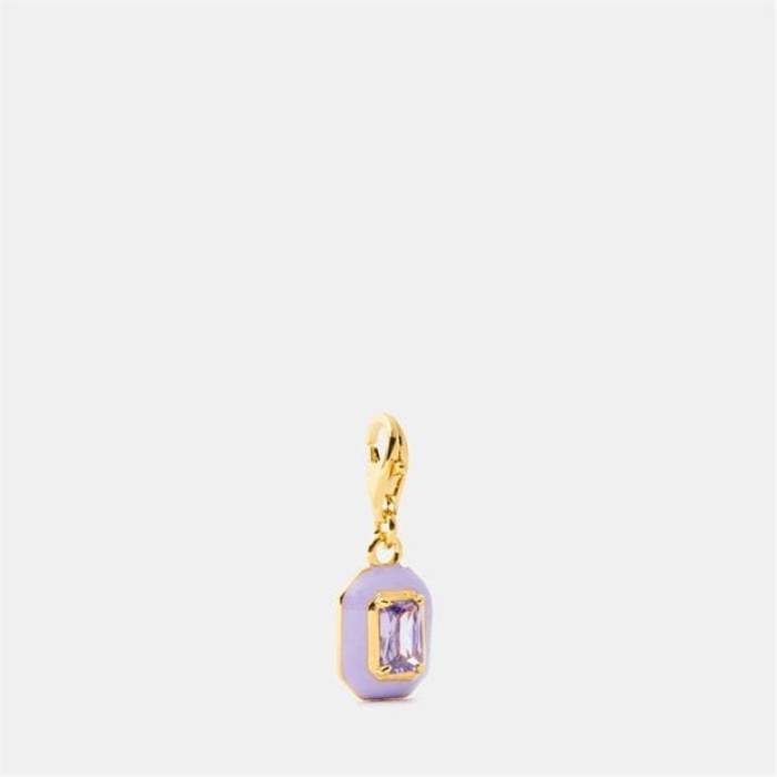 Thomas Sabo 【 Women's Chrome Octagon Pendant Charm Women Violet 】 レディース レディース 紫・バイオレット