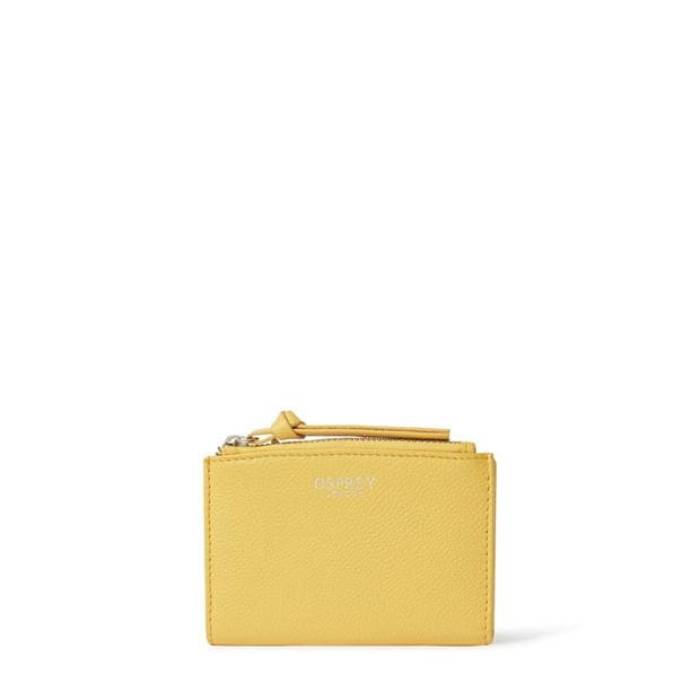 Osprey London 【 Molly Curved Bi-Fold Leather Card Holder Women Sunflower 】 レザー レディース|スニケス