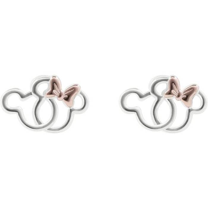 Minnie Mouse 【 Mini Hoop Earrings Women Silver 】 フープ イヤリング レディース Silver 銀色・シルバー