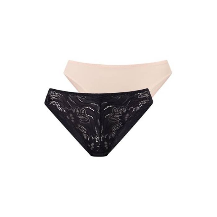 ドリナ Dorina 【 Angie 3 Pack Briefs Women Black/Nude 】 レディース 黒いこと 黒いこと
