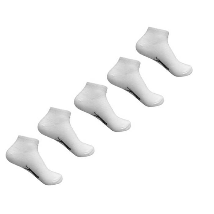 Slazenger 【 5 Pack Trainer Socks Junior Size 1-6 Kids White 】 トレーナー ソックス・靴下 ジュニア キッズ 白色 ホワイト