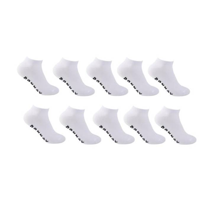 Donnay 【 10 Pack Trainer Socks Plus Size Men White 】 トレーナー ソックス・靴下 メンズ 白色 ホワイト 11,396円
