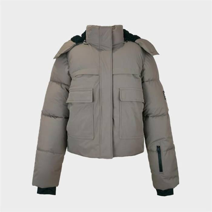 ジャック ウィルス Jack Wills 【 Cropped Puffer Ski Jacket Women Mocha 】 Jacket ジャケット レディース 39,780円