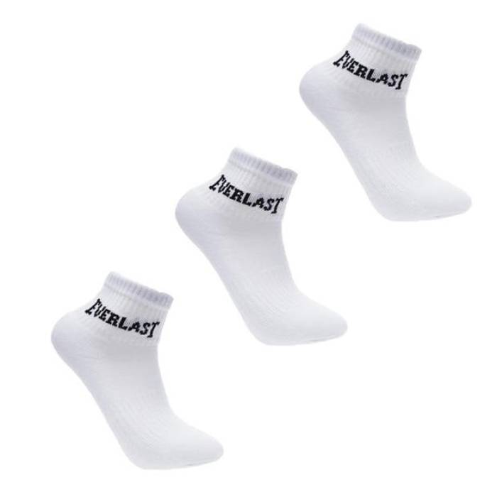 Everlast 【 Quarter Socks 3 Pack Junior Kids White 】 ソックス・靴下 ジュニア キッズ 白色 ホワイト