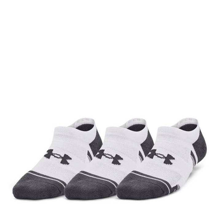アンダーアーマー Under Armour 【 Armour Ua Performance Tech 3-Pack No Show Socks Kids\u0027 Kids White 】 演技 テック 3個入 靴下・ソックス 御坊っちゃん キッズ 白いこと 白いこと 靴下-キッズ・ベビー・マタニティ-靴下・レッグウェア
