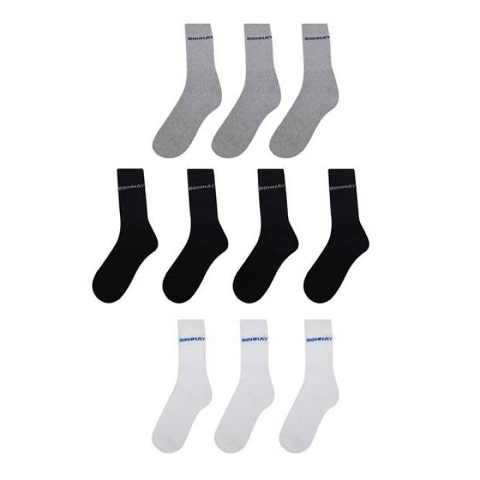 Donnay 【 10 Pack Crew Socks Junior Kids Multi Asst 】 クルー ソックス・靴下 ジュニア キッズ