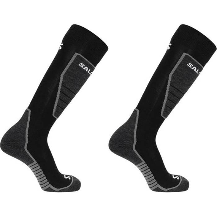 サロモン Salomon 【 Aces 2 Pack Ski Socks Mens Men Black 】 ソックス・靴下 メンズ メンズ 黒色 ブラック|スニケス
