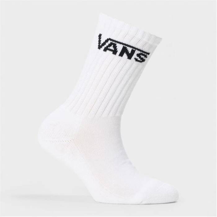 ヴァンズ Vans 【 Classic Black/White Crew Sock Kids Black/White 】 クラシック クルー ジュニア キッズ 黒色 ブラック 白色 ホワイト