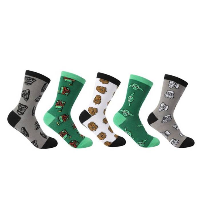 Character 【 Crew Sock 5Pk Junior Kids Star Wars 】 労働者の一団 お坊っちゃん キッズ スターウォーズ
