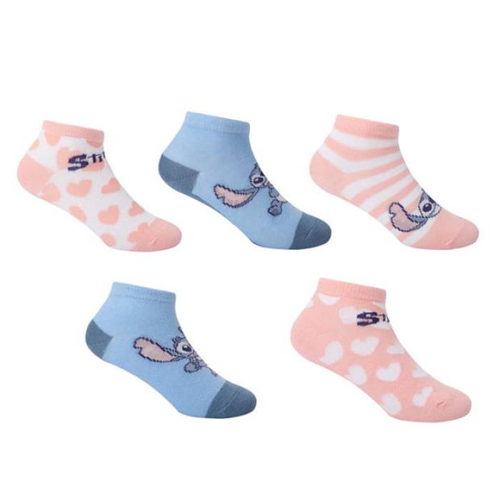 Character 【 Trainer Sock 5Pk Infant Kids Stitch 】 調教師 お坊っちゃん キッズ