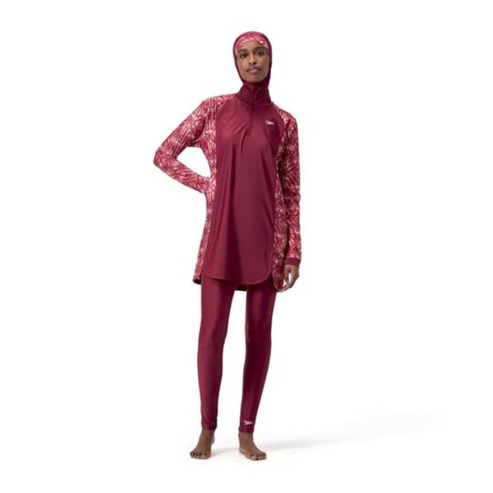 機敏さ Speedo 【 Swim Set Burkini Women Red/Pink 】 レディース Red 赤・赤いこと pink サクラ色