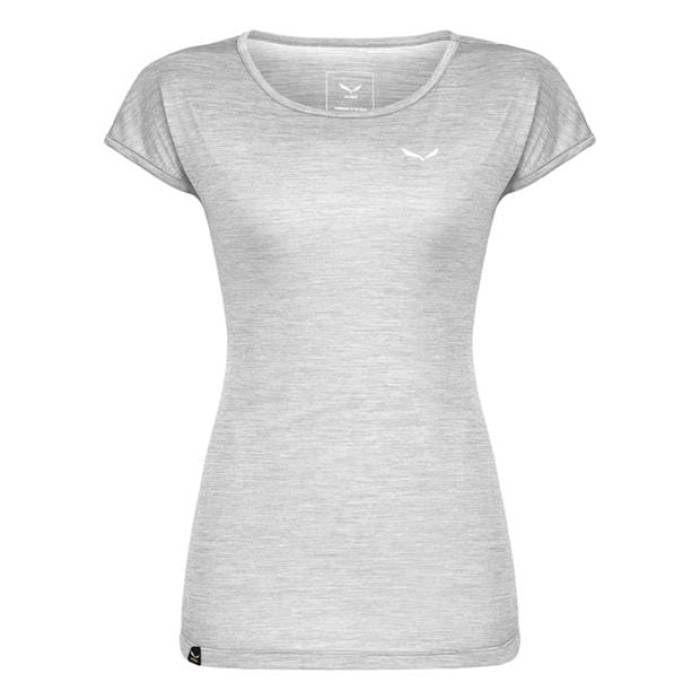 サレワ Salewa 【 Puez Melange Dry T-Shirt Womens Women White Melange 】 ティーシャツ レディース レディース 白いこと 白いこと