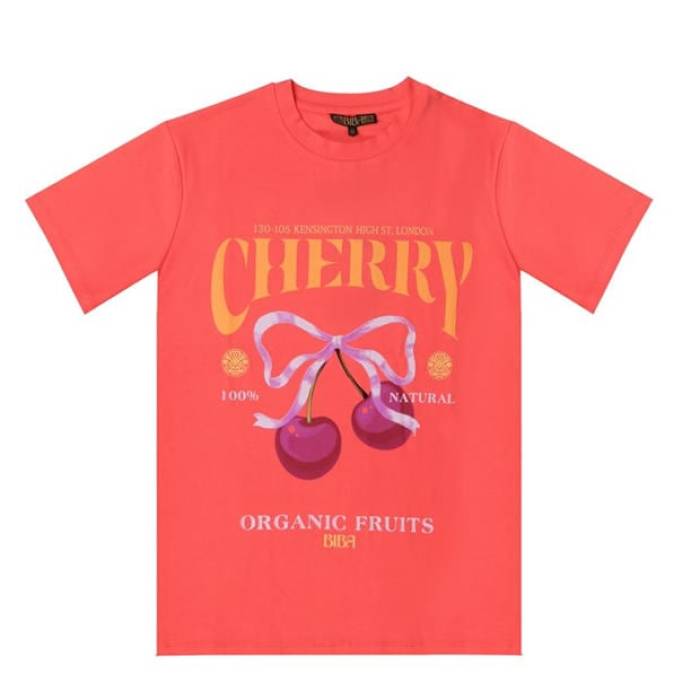 Biba 【 Women's Oversized Graphic T-Shirt Women Cherry 】 レディース グラフィック Tシャツ レディース 13,797円