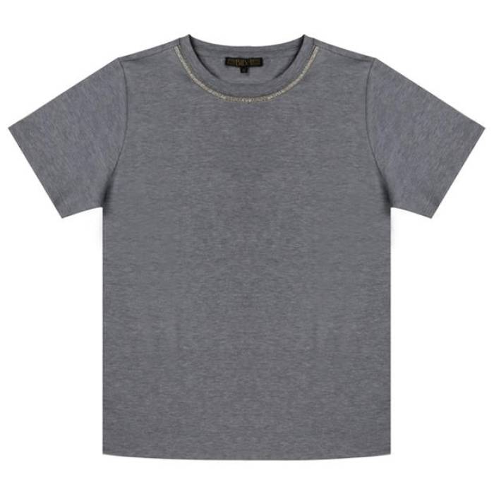 Biba 【 Women's Regular Fit T-Shirt Women Grey 】 レディース Tシャツ レディース 灰色 グレー