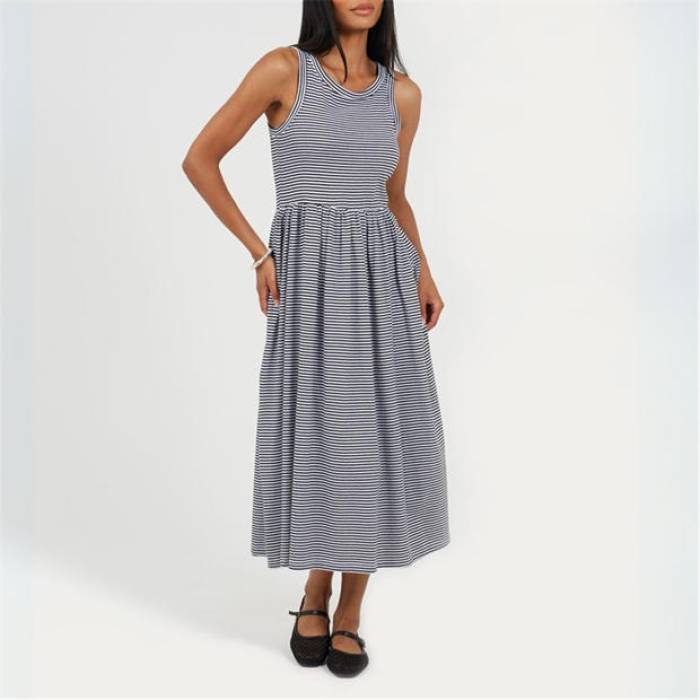 ブレイブソウル Brave Soul 【 Midi Dress Ld99 Women White/Black 】 ドレス レディース 白色 ホワイト 黒色 ブラック 15,054円