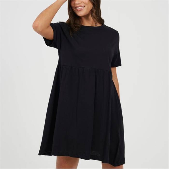 ブレイブソウル Brave Soul 【 Smock Dress Ld99 Women Black 】 御召しもの レディース 黒いこと 黒いこと