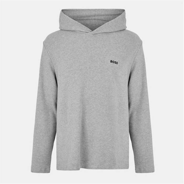 ボス Boss 【 Bw Waffle Hoodie, Texture Design Men Grey 】 ワッフル テクスチャー メンズ 灰色 グレー
