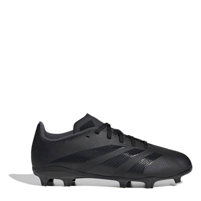アディダス Adidas 【 Predator 24 League Children's Firm Ground Boots Kids Black/Grey 】 プレデター ブーツ ジュニア キッズ 黒色 ブラック 灰色 グレー