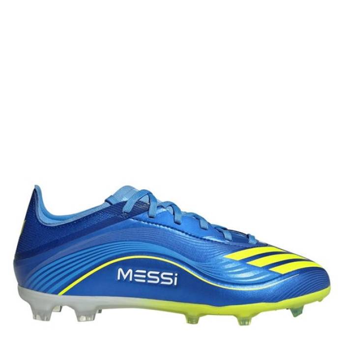 アディダス Adidas 【 F50 Elite Juniors Firm Ground Football Boots Kids Blue/Yellow 】 エリート フットボール ブーツ ジュニア キッズ 青色 ブルー yellow 黄色・イエロー