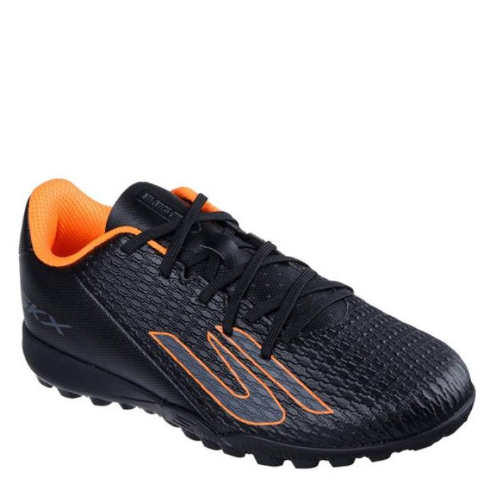 スケッチャーズ Skechers 【 Skx.1 Juniors Astro Turf Football Boots Kids Black/Orange 】 ターフ フットボール ブーツ ジュニア キッズ 黒色 ブラック orange 橙・オレンジ
