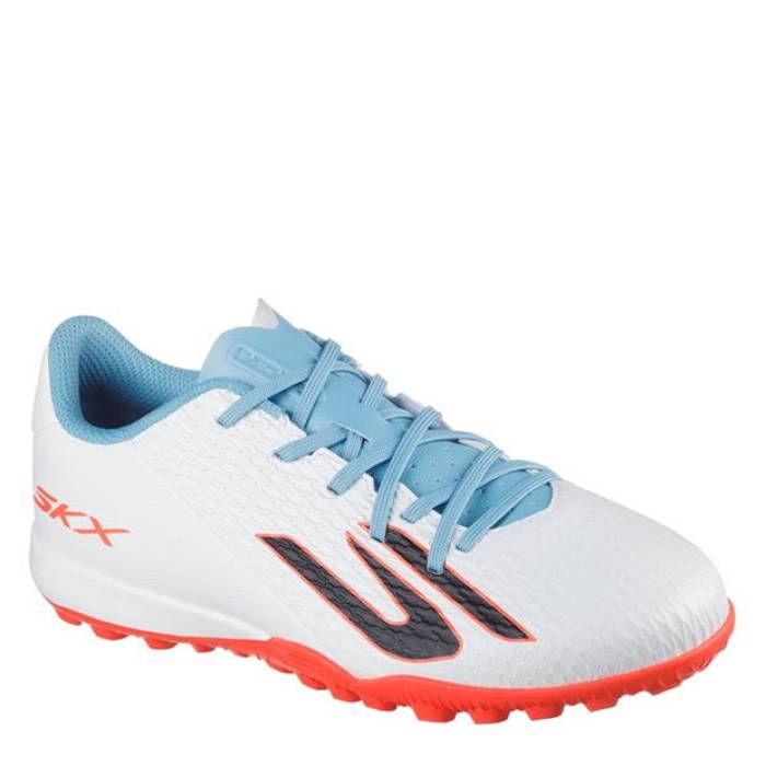 スケッチャーズ Skechers 【 Skx.1 Juniors Astro Turf Football Boots Kids White/Blue 】 ターフ フットボール ブーツ ジュニア キッズ 白色 ホワイト 青色 ブルー 22,365円