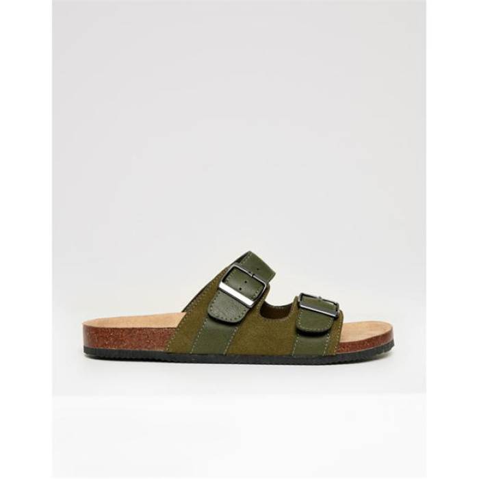 Threadbare 【 Atticus Flat Sandal Men Khaki 】 メンズ カーキ｜スニケス