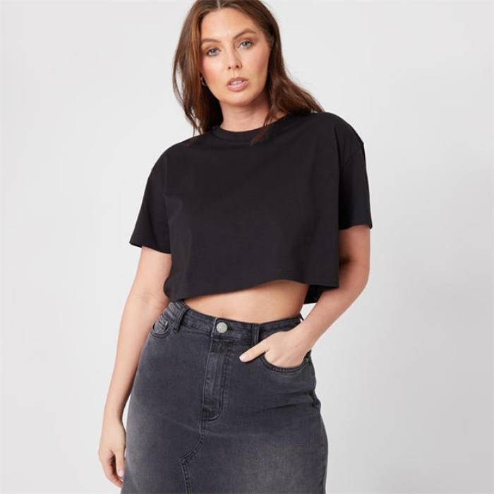 Be You 【 Crop Tops Women Black 】 Crop クロップ レディース 黒色 ブラック｜スニケス