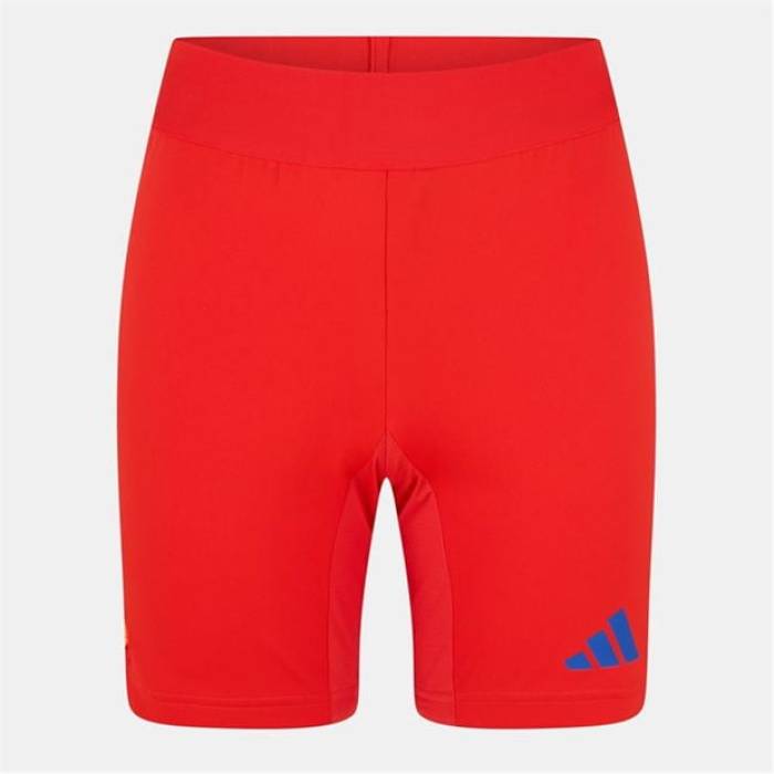 アディダス Adidas 【 Football Shorts Women Red 】 蹴球 さる股引き レディース Red 赤・赤いこと