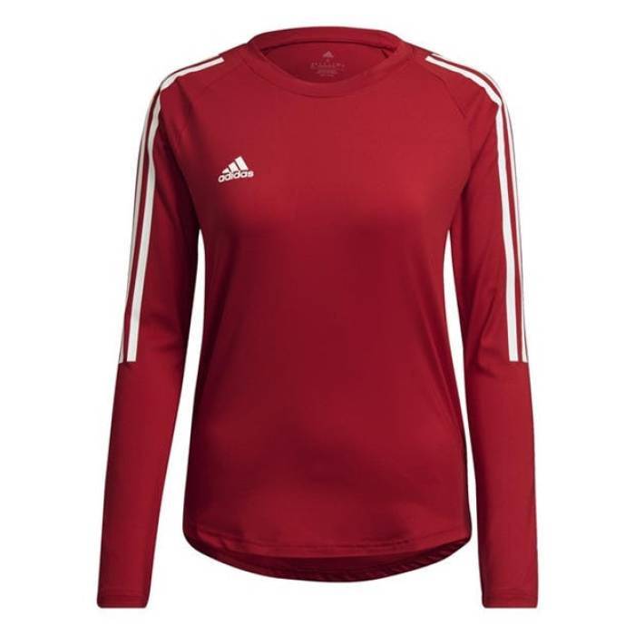 アディダス Adidas 【 Hilo Long-Sleeve Performance Gym Top Women Red 】 パフォーマンス レディース Red 赤・レッド