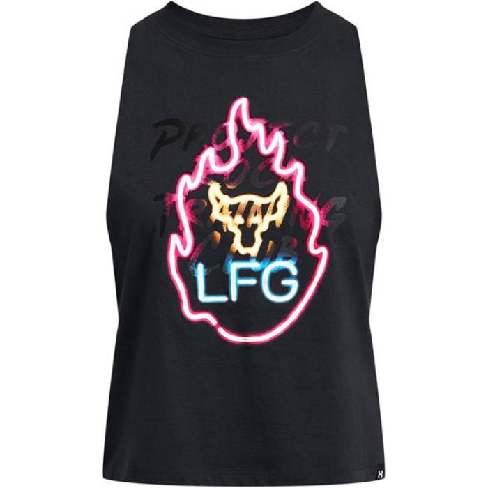アンダーアーマー Under Armour 【 Neon Flame Performance Gym Vest Women Black 】 パフォーマンス ベスト レディース 黒色 ブラック
