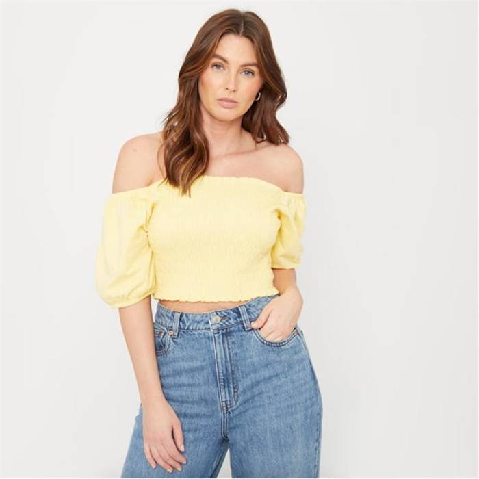 Be You 【 Puff Sleeve Top Womens Women Lemon 】 Sleeve スリーブ レディース レディース