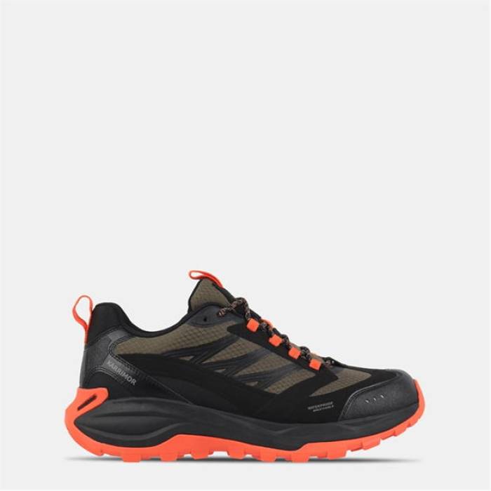 Karrimor 【 Milford Waterproof Hiking Shoes Mens Men Khaki/Orange 】 シューズ 運動すること靴 メンズ メンズ カーキ orange 橙・オレンジ色