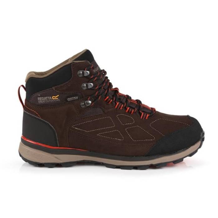 Regatta 【 Samaris Suede Breathable Waterproof Hiking Boot Men Peat/Brtsalm 】 スエード・スウェード ブーツ メンズ