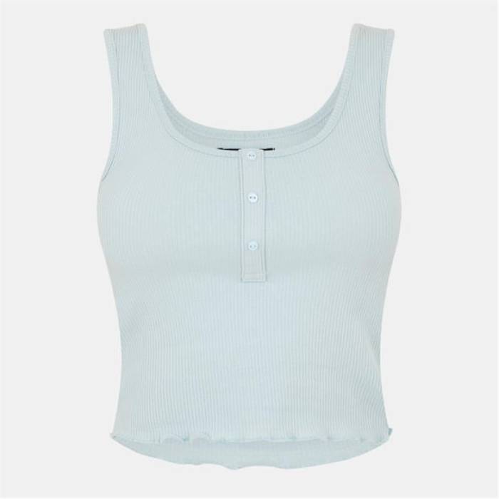 ブレイブソウル Brave Soul 【 Vest With Poppers Women Powder Blue 】 より良い レディース 青み 青色