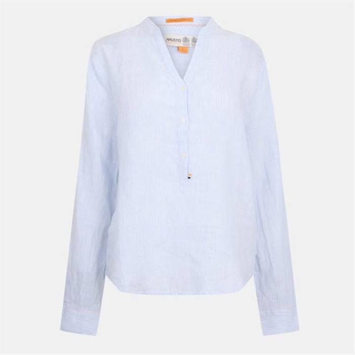 Musto 【 Long-Sleeve Linen T-Shirt Women White 】 Tシャツ レディース 白色 ホワイト|スニケス