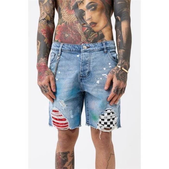 グッドフォーナッシング Good For Nothing 【 Denim Shorts Men Blue 】 ブーツ メンズ 青み 青色