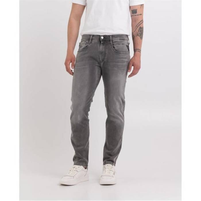 リプレイ Replay 【 Hyperflex Anbass Slim Jeans Men Grey Wash 009 】 slim スリム ジーンズ メンズ 灰色 グレー